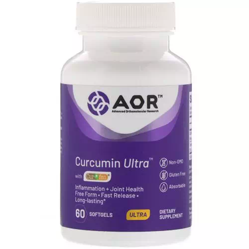 Advanced Orthomolecular Research AOR, Curcumin Ultra with CurQfen, 60 Softgels Review