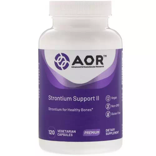 Advanced Orthomolecular Research AOR, Strontium Support II, 120 Vegetarian Capsules Review