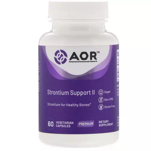 Advanced Orthomolecular Research AOR, Strontium Support II, 60 Vegetarian Capsules Review