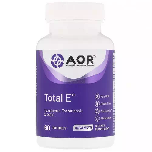 Advanced Orthomolecular Research AOR, Total E, 60 Softgels Review