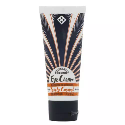Alaffia, Everyday Coconut, Eye Cream, Replenishing For All Skin Types, Purely Coconut, 3 fl oz (88 ml) Review