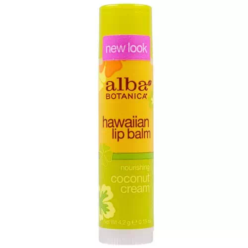 Alba Botanica, Hawaiian Lip Balm, Nourishing Coconut Cream, .15 oz (4.2 g) Review