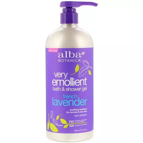Alba Botanica, Very Emollient, Bath & Shower Gel, French Lavender, 32 fl oz (946 ml) Review