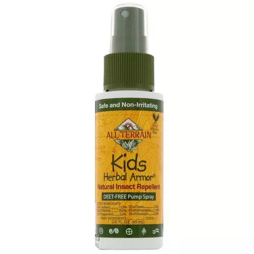 All Terrain, Kids Herbal Armor, Natural Insect Repellent, 2.0 fl oz (60 ml) Review