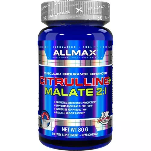 ALLMAX Nutrition, Citrulline Malate, Unflavored, (80 g) Review