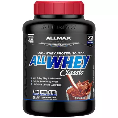 ALLMAX Nutrition, AllWhey Classic, 100% Whey Protein, Chocolate, 5 lbs (2.27 kg) Review