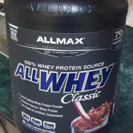 ALLMAX Nutrition, AllWhey Classic, 100% Whey Protein, Cookies & Cream, 5 lbs. (2.27 kg) Review