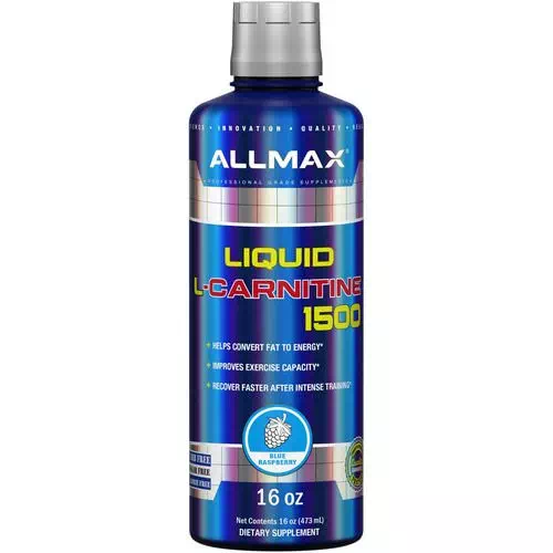 ALLMAX Nutrition, Liquid L-Carnitine 1500, Blue Raspberry, 16 oz (473 ml) Review