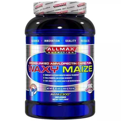 ALLMAX Nutrition, Waxy Maize, Cross-Linked Amylopectin Carb Fuel, Unflavored, 4.4 lbs (2,000 g) Review