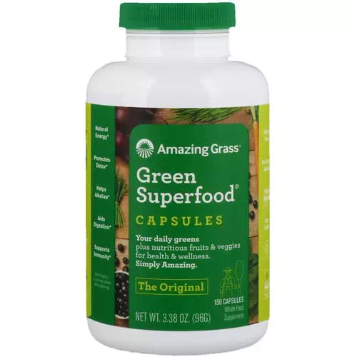 Amazing Grass, Green Superfood, 150 Capsules Review