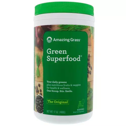 Amazing Grass, Green Superfood The Original, 17 oz (480 g) Review