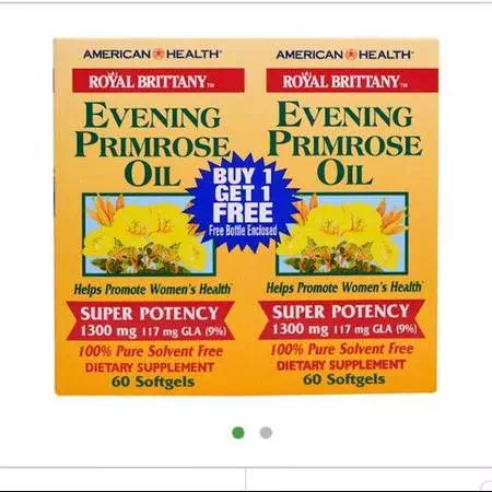 Supplements Women's Health Evening Primrose Oil Laboratory Tested American Health