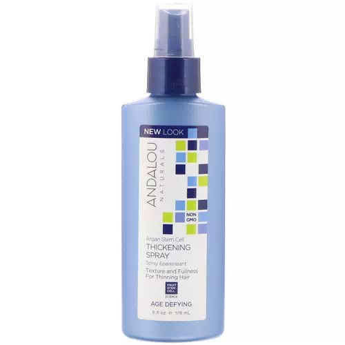 Andalou Naturals, Argan Stem Cell Thickening Spray, Age Defying, 6 fl oz (178 ml) Review