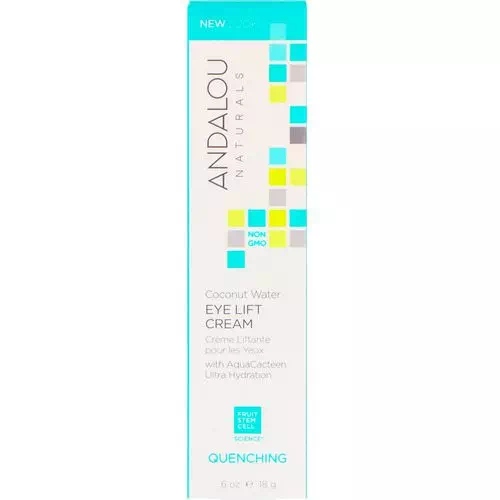 Andalou Naturals, Coconut Water Eye Lift Cream, Quenching, 0.60 fl oz (18 g) Review