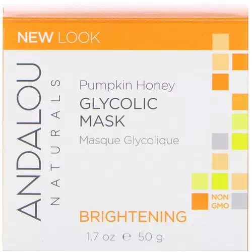 Andalou Naturals, Glycolic Mask, Pumpkin Honey, Brightening, 1.7 oz (50 g) Review