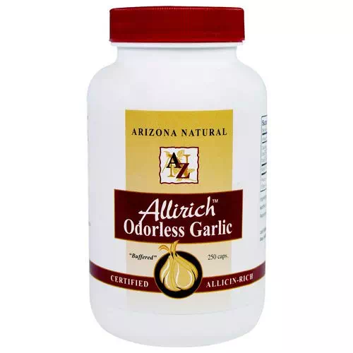 Arizona Natural, Allirich Odorless Garlic, 250 Capsules Review