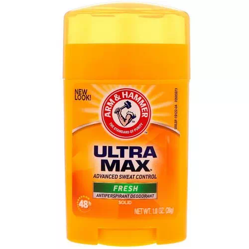 Arm & Hammer, UltraMax, Antiperspirant Solid Deodorant, For Men, Fresh, 1.0 oz (28 g) Review