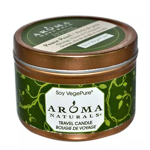 Aroma Naturals, Soy VegePure, Travel Candle, Peace Pearl, Orange, Clove & Cinnamon, 2.8 oz (79.38 g) Review