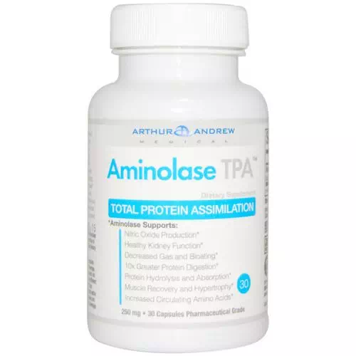 Arthur Andrew Medical, Aminolase TPA, Total Protein Assimilation, 250 mg, 30 Capsules Review