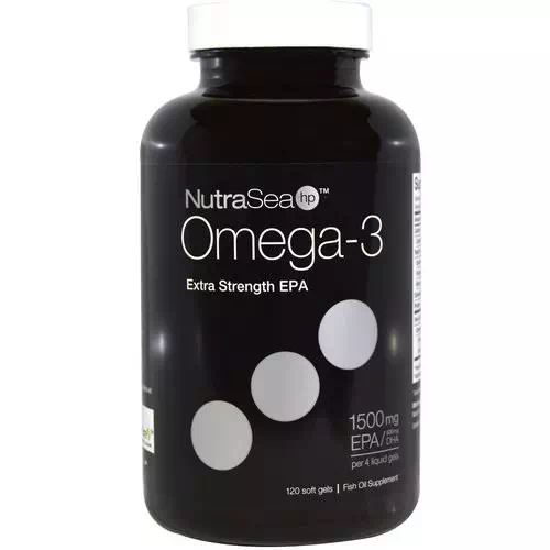 Ascenta, NutraSea hp, Omega-3, Extra Strength EPA, Lemon Flavor, 120 Softgels Review