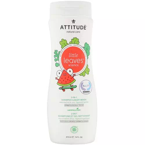 ATTITUDE, Little Leaves Science, 2-In-1 Shampoo & Body Wash, Watermelon & Coco, 16 fl oz (473 ml) Review