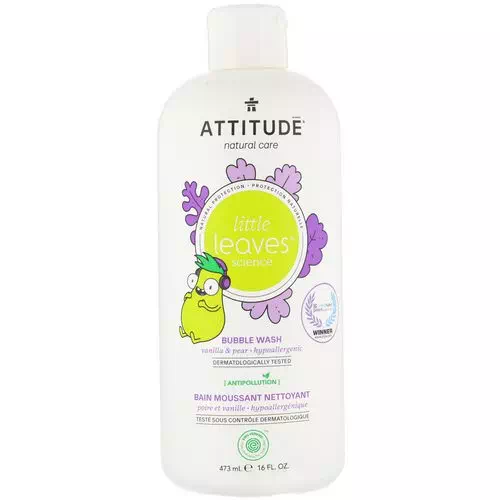 ATTITUDE, Little Leaves Science, Bubble Wash, Vanilla & Pear, 16 fl oz (473 ml) Review