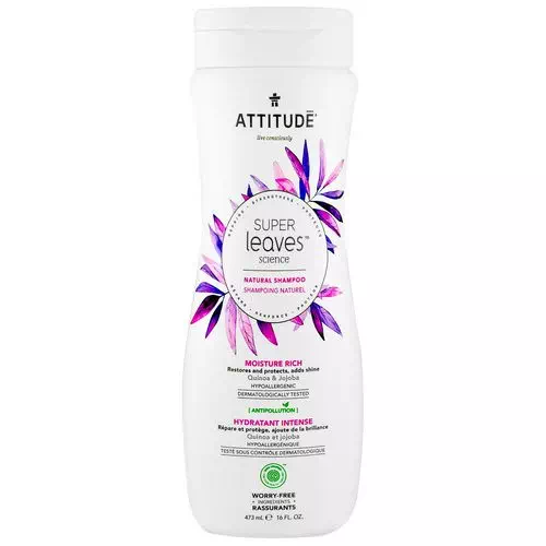 ATTITUDE, Super Leaves Science, Natural Shampoo, Moisture Rich, Quinoa & Jojoba, 16 oz (473 ml) Review