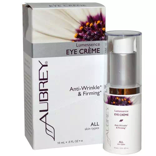 Aubrey Organics, Lumessence Eye Cream, All Skin Types, .5 fl oz (15 ml) Review
