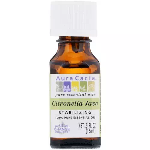 Aura Cacia, 100% Pure Essential Oil, Citronella Java, .5 fl oz (15 ml) Review