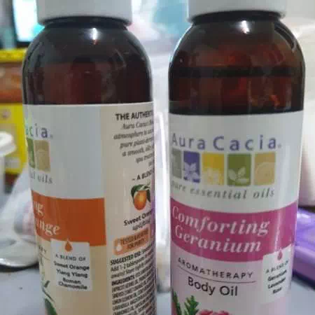 Aromatherapy Body Oil, Comforting Geranium