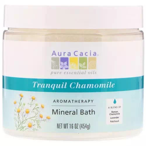 Aura Cacia, Aromatherapy Mineral Bath, Tranquil Chamomile, 16 oz (454 g) Review