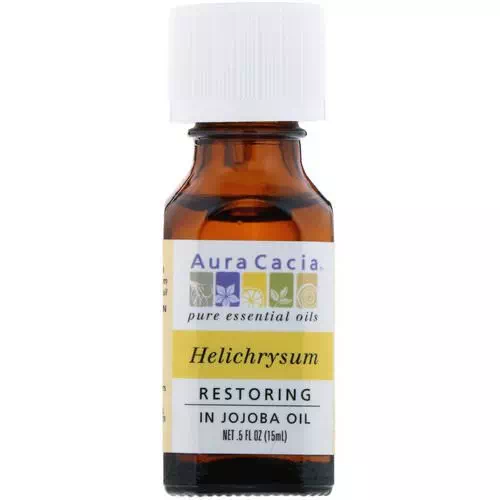 Aura Cacia, Pure Essential Oils, Helichrysum, Restoring, .5 fl oz (15 ml) Review