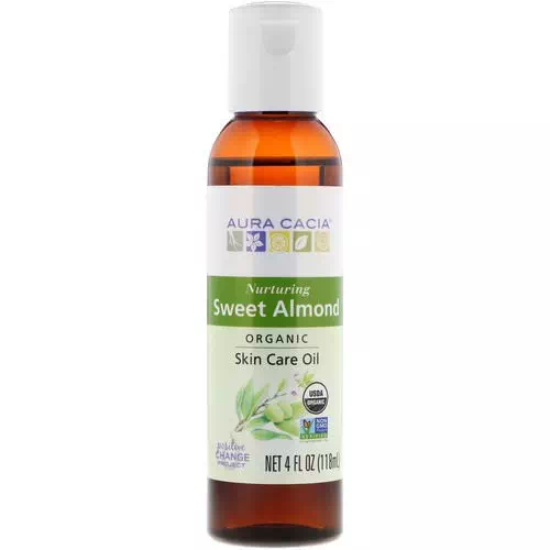 Aura Cacia, Organics, Skin Care Oil, Nurturing Sweet Almond, 4 fl oz (118 ml) Review