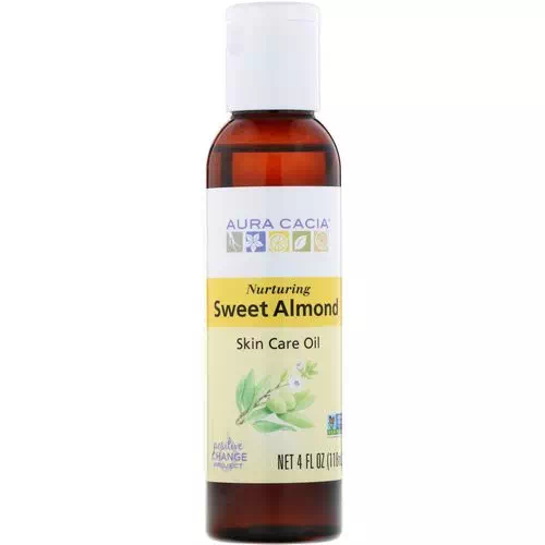 Aura Cacia, Skin Care Oil, Nurturing Sweet Almond, 4 fl oz (118 ml) Review