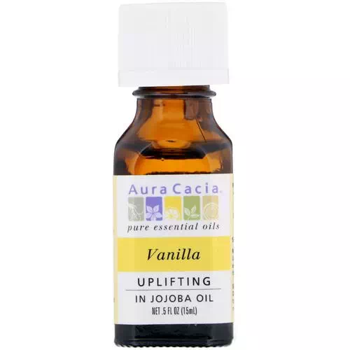 Aura Cacia, Pure Essential Oils, Vanilla, Uplifting, .5 fl oz (15 ml) Review