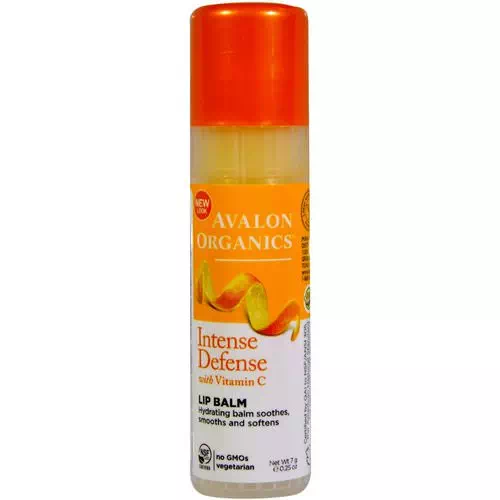 Avalon Organics, Intense Defense, With Vitamin C, Lip Balm, 0.25 oz (7 g) Review