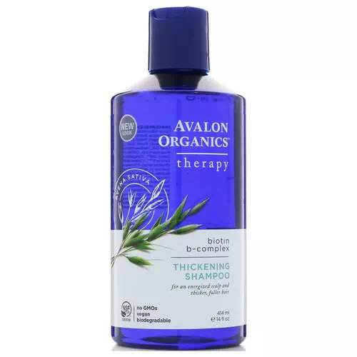 Avalon Organics, Thickening Shampoo, Biotin B-Complex Therapy, 14 fl oz (414 ml) Review