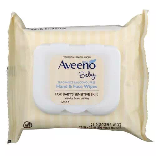 baby wipes on baby face