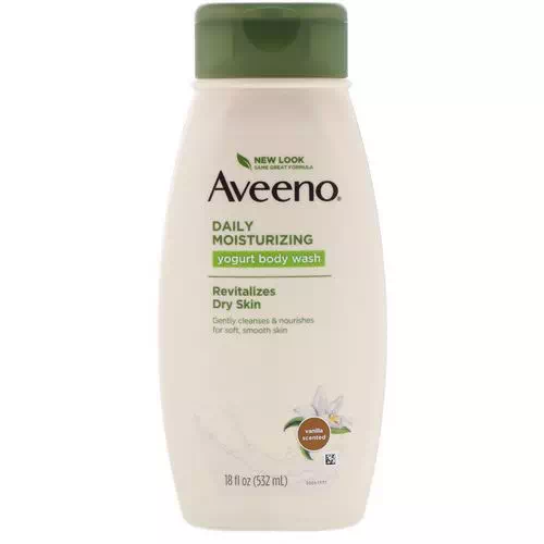 Aveeno, Daily Moisturizing Yogurt Body Wash, Vanilla, 18 fl oz (532 ml) Review