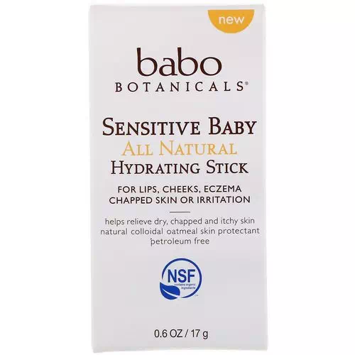 Babo Botanicals, Sensitive Baby, All Natural Hydrating Stick, 0.6 oz (17 g) Review