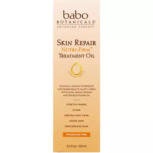 Babo Botanicals, Skin Repair, Nutri-Firm, Treatment Oil, 3.4 fl oz (100 ml) Review