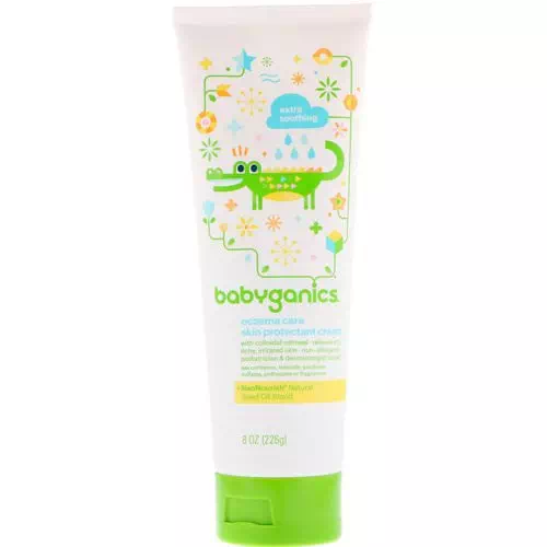 BabyGanics, Eczema Care, Skin Protectant Cream, 8 oz (226 g) Review