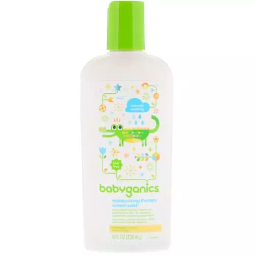 BabyGanics, Moisturizing Therapy Cream Wash, Naturally Soothing, 8 fl oz (236 ml) Review