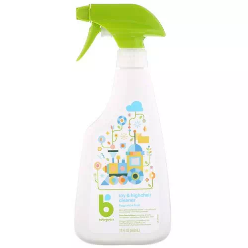 BabyGanics, Toy & Highchair Cleaner, Fragrance Free, 17 fl oz (502 ml) Review