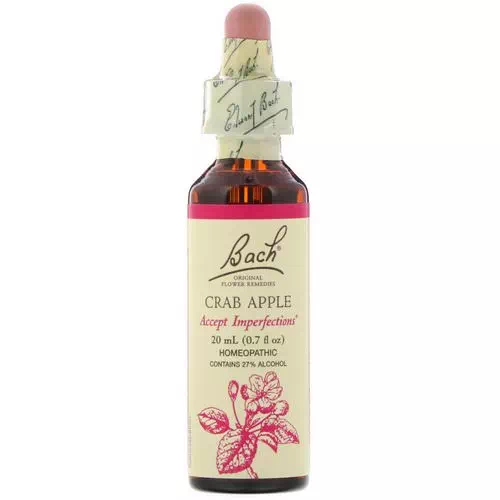 Bach, Original Flower Remedies, Crab Apple, 0.7 fl oz (20 ml) Review