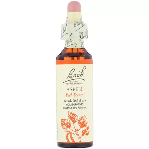 Bach, Original Flower Remedies, Aspen, 0.7 fl oz (20 ml) Review