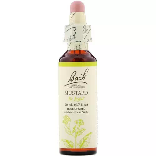 Bach, Original Flower Remedies, Mustard, 0.7 fl oz (20 ml) Review