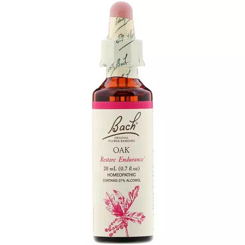 Bach, Original Flower Remedies, Oak, 0.7 fl oz (20 ml) Review