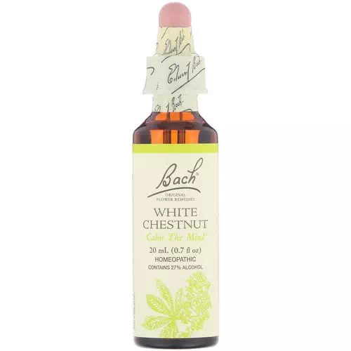 Bach, Original Flower Remedies, White Chestnut, 0.7 fl oz (20 ml) Review