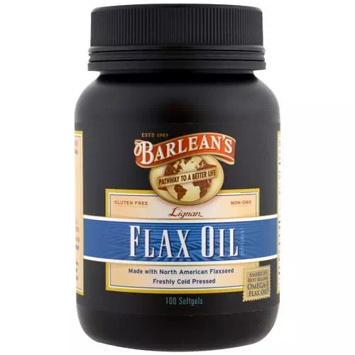 Barlean's, Lignan Flax Oil, 100 Softgels Review